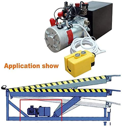 DC HOUSE 12V Hydraulic Pump Hydraulic Power Unit Electric Dump Trailer Power Unit (Double Acting 6 Quart) - size: 6 Quart Double