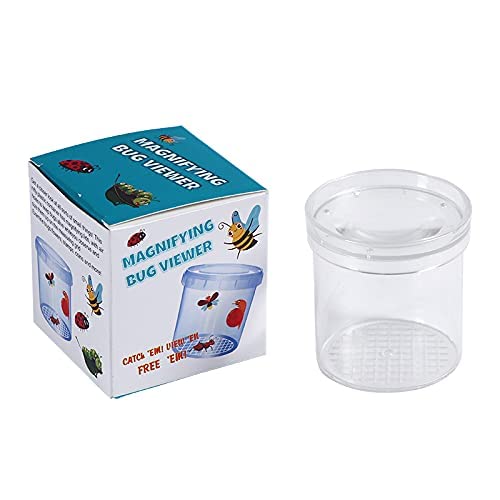 8 Pieces Bug Viewer Critter Insect Cage Magnifying Insect Box Bug Magnifier Container Bug Catcher Cage, Science Nature Exploration Tools