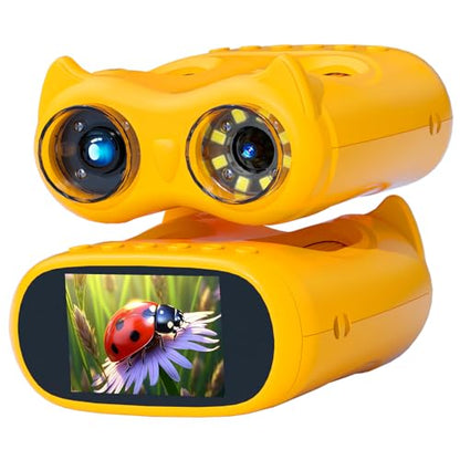 2 in 1 Kids Microscope and Telescope, STEM Educational Toy, Orange - color: Orange