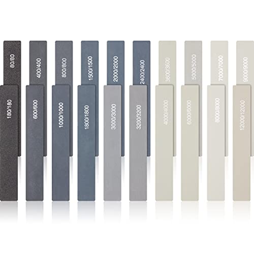 Honoson 20 Pcs Sanding Sticks Model, Low and High Grits, Classic Style - style: Classic Style