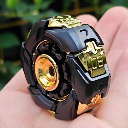 T-Conceal EDC Fidget Slider Spinning Stress Relief Adults Magnet Metal Toys - color: Black Gold