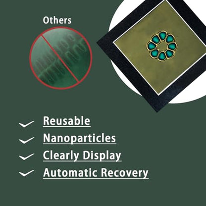 4 x 4 Inch Magnetic Field Viewing Film, Magnetic Field Viewer, Magnetic Flux Display, Magnet Pattern Detector, Scientific Project Teaching, Automatic and Reusable Recovery - size: 4" x 4"