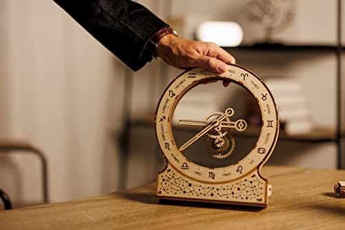 Wood Trick Zodiac Clock 3D Wooden Puzzles for Adults to Build - color: Zodiac Kinetic Clock