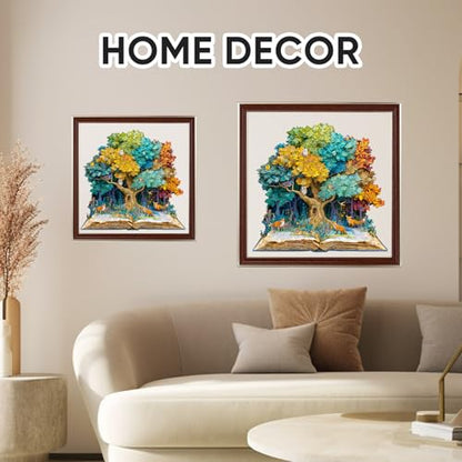 Bovearto Wooden Puzzles for Adults 200 Pieces, Tree of Life Puzzle - color: Book Tree, size: 200pcs
