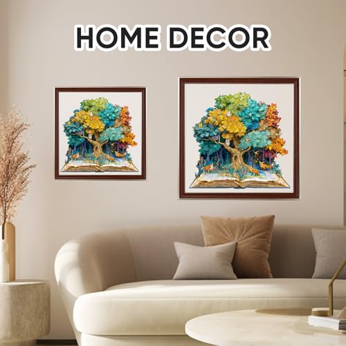 Bovearto Wooden Puzzles for Adults 500 Pieces, Tree of Life Puzzle - color: Book Tree, size: 500pcs