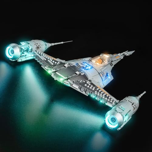 LocoLee Light kit Compatible with Lego 75442 The Mandalorian's N-1 Starfighter- No Actual Model Only Lights, LED Lighting Accessories for LEGO Mandalorian Display Collectors (Standard Version)