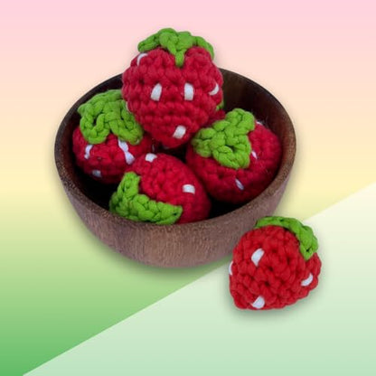 KelliDream Magic Circle Tool Inclusive Learn to Crochet Kit for Beginners; Step-by-Step Video Tutorials; All Supplies to Make Cute Amigurumi(Strawberry Patch) - color: Strawberry Patch