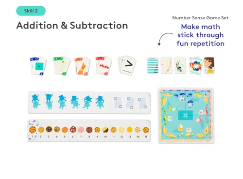 LOVEVERY, The Math Skill Set, Part 1 Hands-On Math, 9 Games and 3 Books, Pre-K to Kindergarten