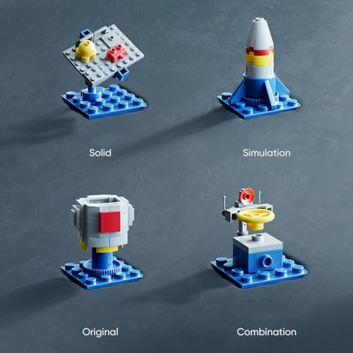 Vilbocr Space Rocket Building Blocks Set - （130-Piece ） STEM Toys for Kids Ages 6-12, Creative DIY Astronaut Adventure Kit, Cool Birthday Gifts for Boys & Girls - color: Rocket launcher