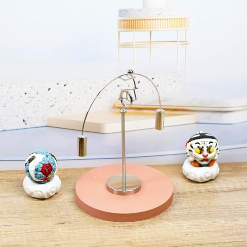 Sunnytech Unicycle Weightlifter Stainless Steel Physics Balancing Tumbler Kinetic Art Balance Toy Decompressive Science Psychology Home Offic Decor Desk Toy WJ143 - style: WJ143