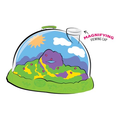 Insect Lore Ladybug Land with Prepaid Voucher - Redeem Voucher for 10-15 Native Ladybug Larvae - Diorama Style Ladybug Habitat for Kids - Observe, Raise, & Release Adult Ladybugs