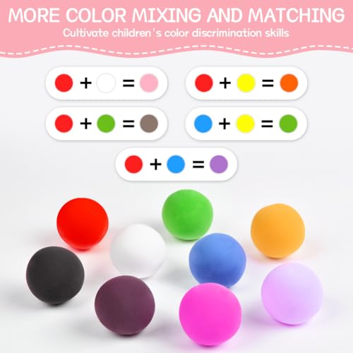 Ainiv Air Dry Clay Kit, 84 Colors DIY Model Magic Clay for Kids - color: 84 Colors