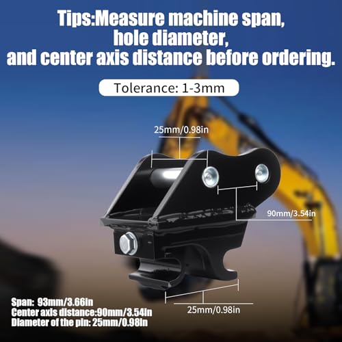 Quick Coupler for 0.8-3 Ton Mini Excavators, Mechanical Quick Hitch