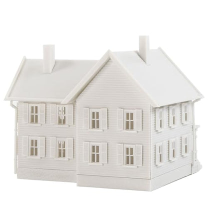 N Scale Model Blank Buidlings Kit Unassembled House for Model Train Layout Diorama JZN5885JJ (Two-story-1PC) - style: Two-story-1PC