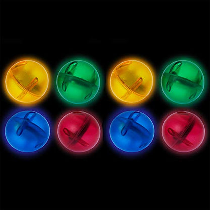 PicassoTiles Motion Activated Marbles 8pc LED Light-Up Glow in The Dark Translucent Balls for Marble Run Race Racetrack Maze Magnetic Construction Magnet Tiles Building Block STEM Education Kids Toys - color: 8pc Led Balls for Marble Run