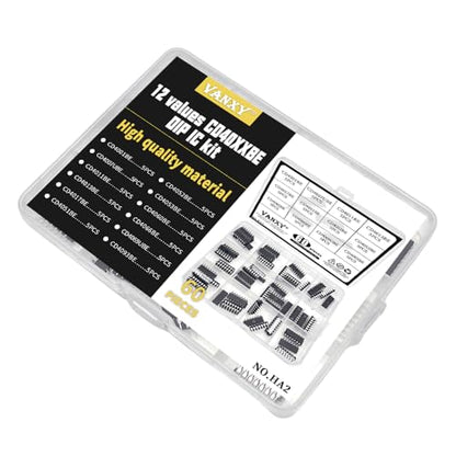 60Pcs CD4001BE CD4011BE CD4013BE CD4017BE CD4051BE CD4052BE CMOS IC kit