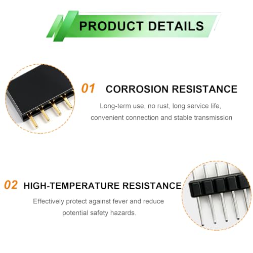 82pcs 2.54mm Male and Female Pin Header Connector 40Pin Breakaway Pin Header and PCB Board Pin Header - size: 82pcs-2.54mm Male & Female Pin Header Connector