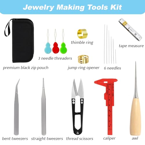 Jewelry Making Supplies Kits Repair Tools for Adults with jewelry findings - color: Multicolor