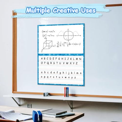 Giant Magnetic Dry Erase Handwriting Paper for Classroom Whiteboards – Reusable Writing Chart with Lined Paper Design, Perfect for Handwriting Practice, Homeschooling, and Teacher Essentials - style: draw&write