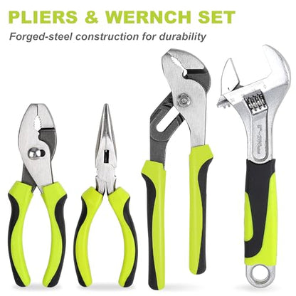 FASTPRO 225-Piece Home Repairing Tool Kit with Tool Box