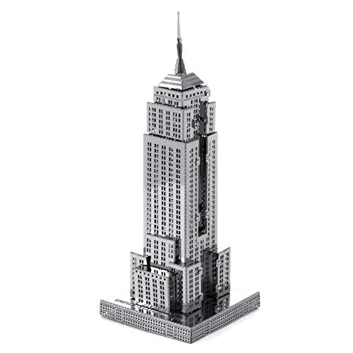 Metal Earth Empire State Building 3D Metal Model Kit Bundle with Tweezers Fascinations