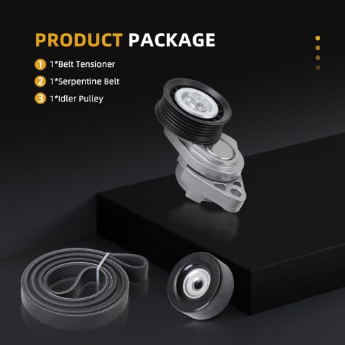 Serpentine Belt Tensioner Idler Pulley Kit #38194 36225 90K-38194 - size: 1997-2004 for Corvette