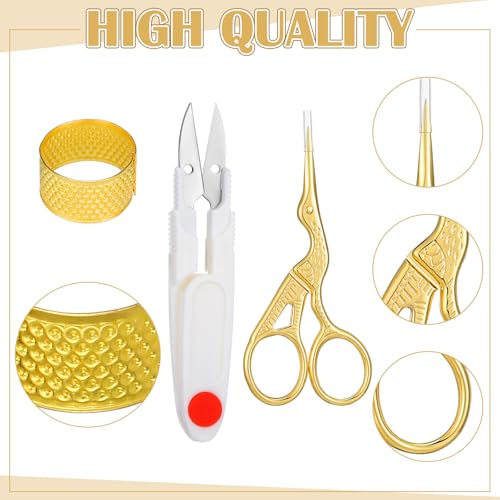 Mudder 53 Pcs Cross Stitch Kit with Embroidery Hoop Bamboo Needles,Red - color: Red