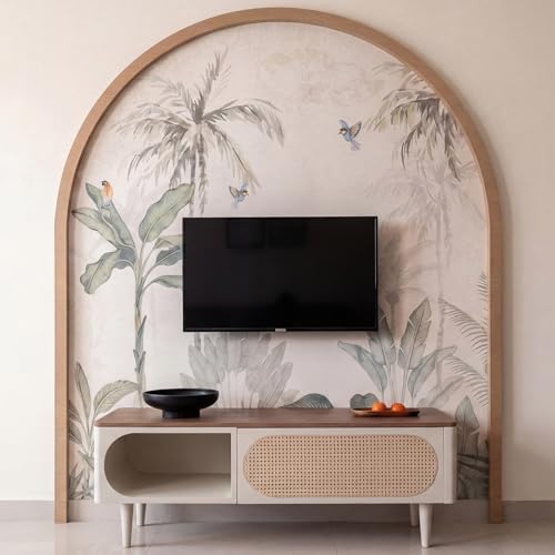Novabright Unfinished Wood Arch Trim, 80 x 70 Inch, Arch - size: 80 x 70 Inch, style: Arch
