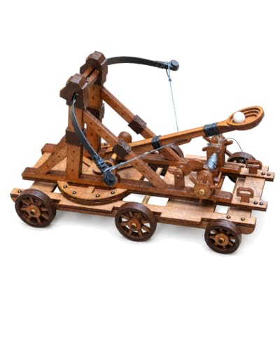 Trebuchet Model Kit, Desk Decor, 1:15 Basswood, Ages 14+