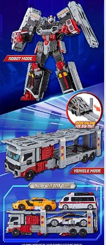 Metal Cardbot W Transforming Robot (Carrier Trailer Truck Car SAVANNARD) - color: Carrier Trailer Truck Car Savannard