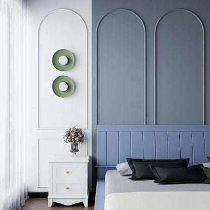 Colingmill 3 Set 24 x 64 Inch Arch Wall Molding Kit Peel Stick Arch Premade Accent Wainscoting Panel Wall Panel Decor Pre Cut Trim Kit for Home Walls Molding DIY Living Room Decor(Classic Style) - size: 24 x 64 Inch, style: Classic Style