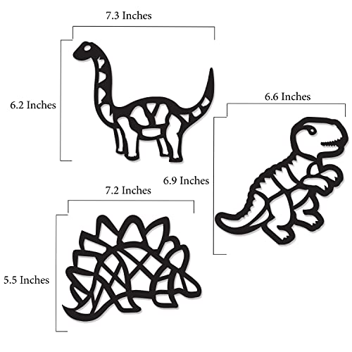 VHALE Suncatchers Craft 3 Sets (9 Cutouts) w Tissue Papers Stained Glass Effect Paper Sun Catcher Kit, Window Art, Classroom Crafts, Creative Art Projects, Kids Party Favors (Dinosaur) - style: Dinosaur