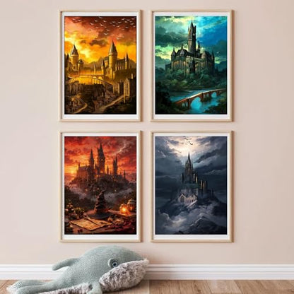 WUDWL 4 Pack Diamond Art Kits for Adults Diamond Painting Kits for Adult - color: DP03237