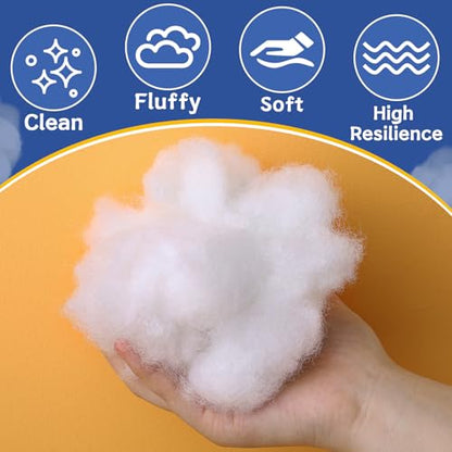UzecPk 80g/2.8oz Polyfill Stuffing, Stuffing for Stuffed Animals - size: 0.2 LB / 2.8 OZ