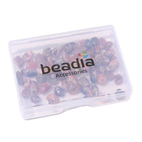 BEADIA Natural Irregular Freeform Rhodochrosite Stone Beads for DIY Jewelry Making 5-8mm 38cm - color: Rhodochrosite