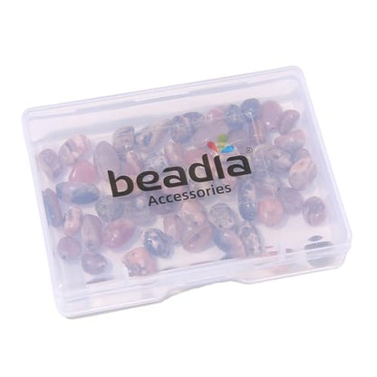 BEADIA Natural Irregular Freeform Rhodochrosite Stone Beads for DIY Jewelry Making 5-8mm 38cm - color: Rhodochrosite