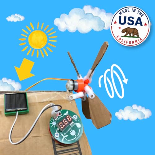 Renewable Energy STEM Kit – DIY Solar Panel & Wind Turbine Science Experiment Set | Hands-On Engineering & Electronics Learning Kit