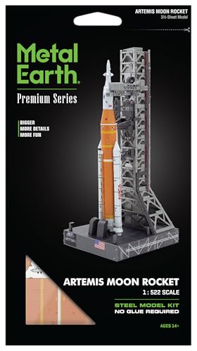 Metal Earth Premium Series Artemis Moon Rocket 3D Metal Model Kit Fascinations