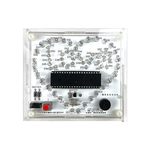 Heart Shaped LED Soldering Project Kit with Multiple Musical Light Effects | Electronics Soldering Training Module for Hobbyists, Engineering Students & Technical Learners, NOT A Toy