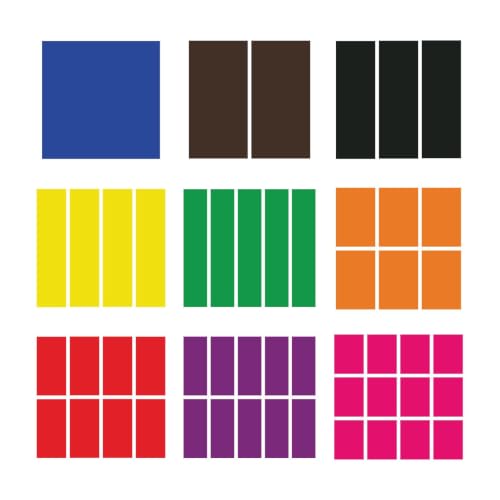EAI Education QuietShape® Foam Fraction Squares: Blank - Set of 51