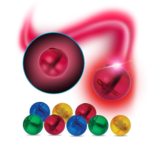 PicassoTiles Motion Activated Marbles 8pc LED Light-Up Glow in The Dark Translucent Balls for Marble Run Race Racetrack Maze Magnetic Construction Magnet Tiles Building Block STEM Education Kids Toys - color: 8pc Led Balls for Marble Run