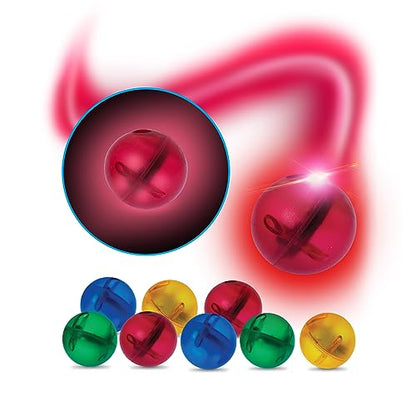PicassoTiles Motion Activated Marbles 8pc LED Light-Up Glow in The Dark Translucent Balls for Marble Run Race Racetrack Maze Magnetic Construction Magnet Tiles Building Block STEM Education Kids Toys - color: 8pc Led Balls for Marble Run