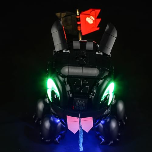 LED Light Set Compatible with Lego How to Train Your Dragon: Toothless Icons 10375 Building Blocks Model - Model Set NOT Included