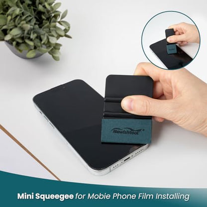 NEWISHTOOL 7 in 1 Vinyl Squeegee Tool Different Sizes Plastic Scraper Cards - color: 7 Pcs-black
