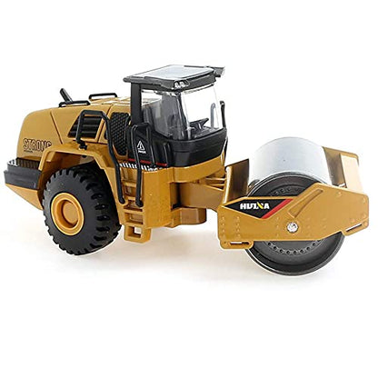 Ailejia 1/50 Scale Diecast Road Roller Toy Models Construction Vehicle Model Grader Engineering Road Planer Vehicle Toys for Kids (Road Roller) - color: Road Roller