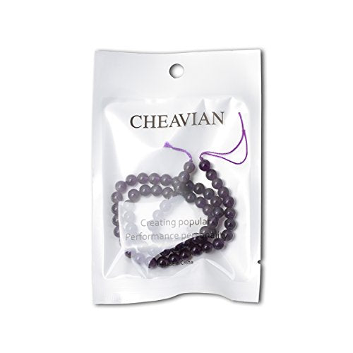 60PCS 6mm Natural Amethyst Gemstone Round Loose Beads Crystal Energy Stone Healing Power for Jewelry Making 1 Strand 15" - color: amethyst, size: 6mm