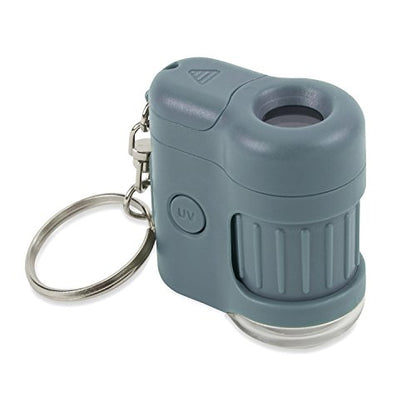 Carson MicroMini 20x LED Lighted Pocket Microscope Keychain - color: Blue