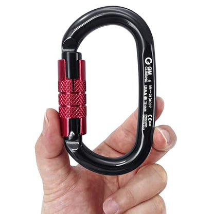 GM CLIMBING Micro Prusik Minding Pulley 25kN CE UIAA Certified 12mm Single Pulley Mobile Side Plates for Arborist Rigging Climbing Rescue - color: Pulley Kit | Black Pulley, Twist Lock