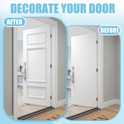 Colingmill 1 Set Peel and Stick Door Moulding Trim Kit, Grand - size: Grand