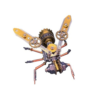 3D Metal Puzzle Kits for Adults Teens-160+Pcs-Mechanical Assembly Bee Insect Models-3 Hours to Build-Ideal for Birthday Gifts and Decorations(Mechanical Bee A) - style: Mechanical Bee A